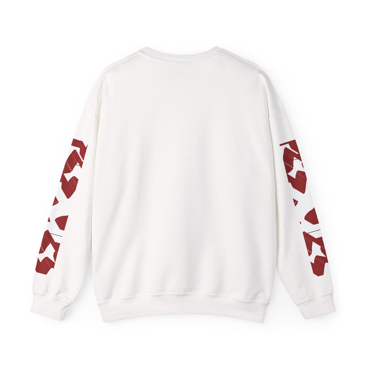 Crimson Star Grid Unisex Crewneck Sweatshirt