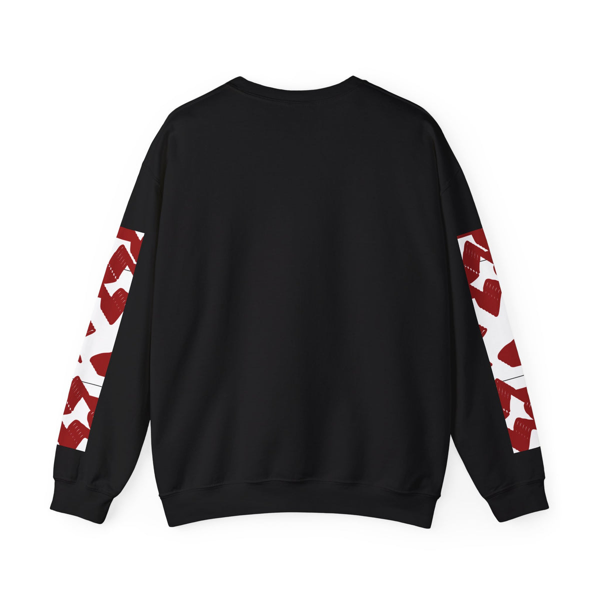 Crimson Star Grid Unisex Crewneck Sweatshirt