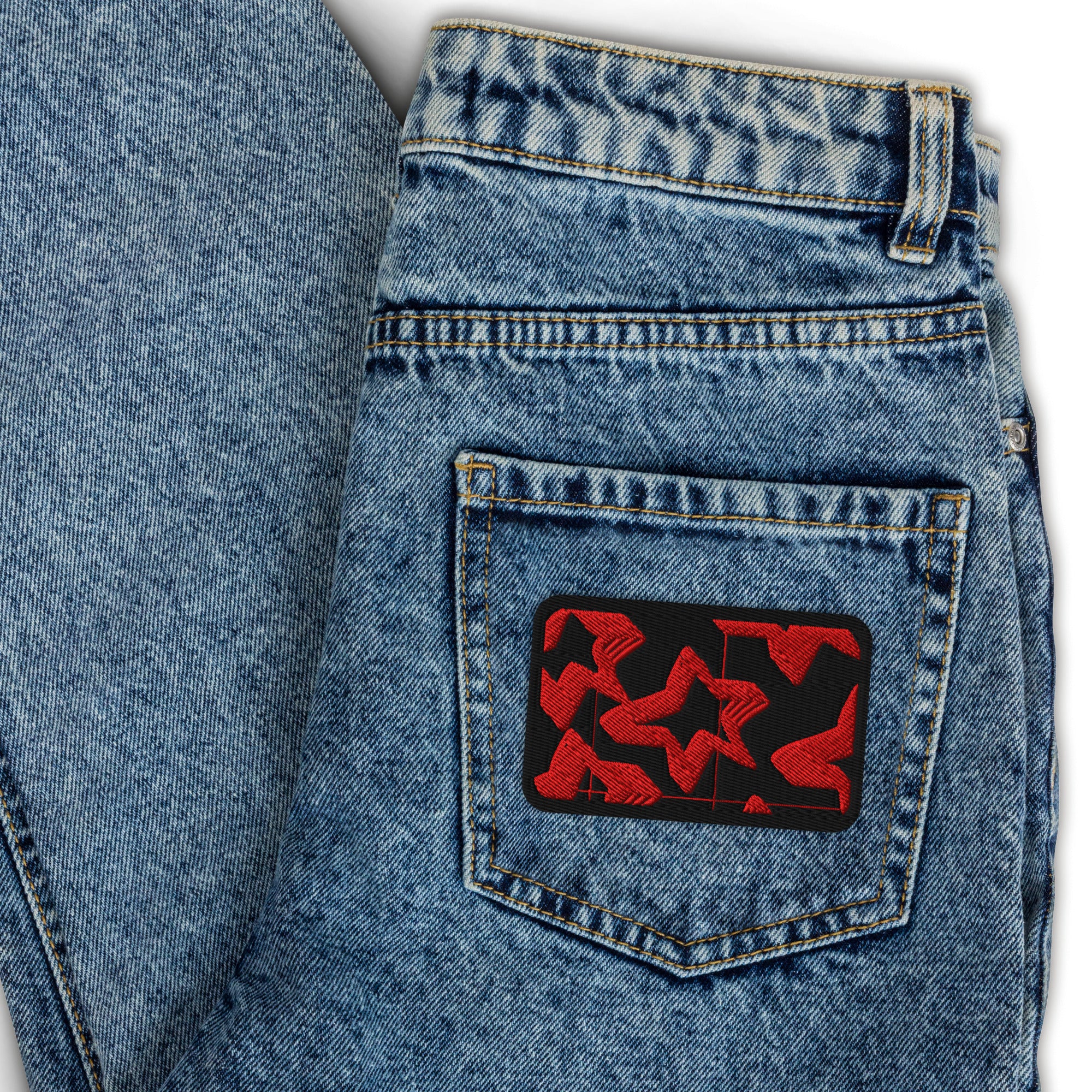 Starz Design Embroidered Red-Starz patche – Roxyz~Design'z